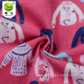 Wholesale colorful organic cotton printed flannel fabric for children